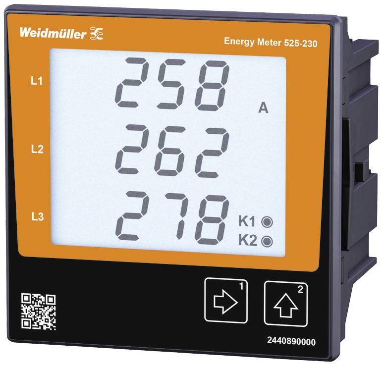 Weidmüller ENERGY METER 525-230 Digitales Einbaumessgerät
