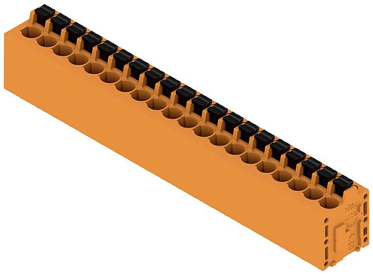 Weidmüller 1330380000 Schraubklemmblock 2.5mm² Polzahl 20 Orange 15St.
