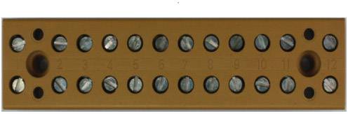 Weidmüller 0625320000 Klemmleiste 22mm Schrauben Olivgrün 25St.