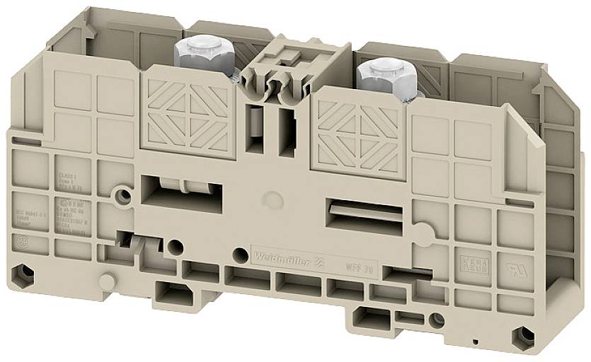 Weidmüller 1049230000 Durchgangsreihenklemme 32mm Bolzenanschluss Dunkelbeige 5St.