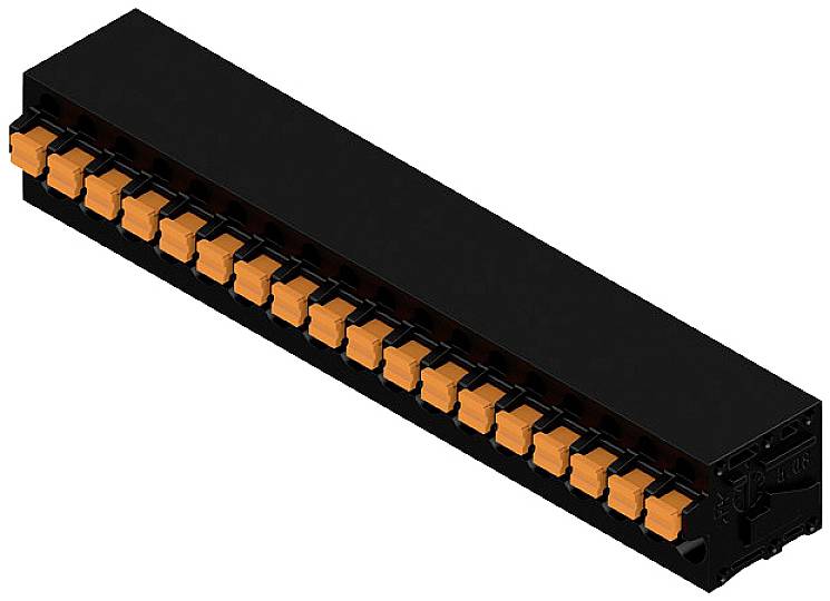 Weidmüller 1425980000 Federkraftklemmblock 2.5mm² Polzahl 18 Schwarz 15St.