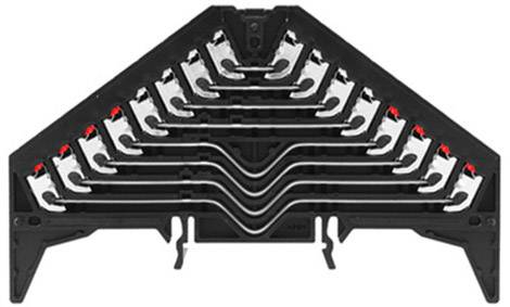 Weidmüller 1173780000 Rangierverteiler 9.20mm Push-In-Klemme Schwarz 20St.