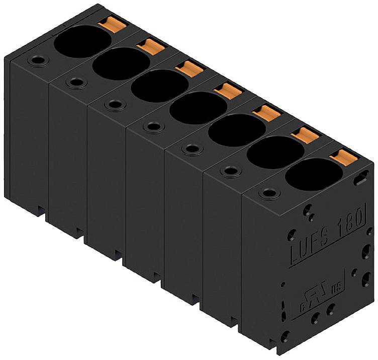 Weidmüller 2492160000 Federkraftklemmblock 16mm² Polzahl 7 Schwarz
