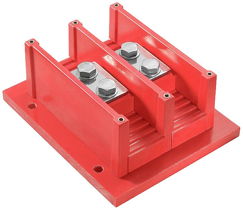 Weidmüller 2540680000 Hochspannungsklemme 180mm Schrauben Rot 1St.