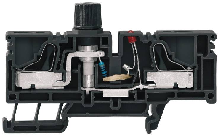 Weidmüller Sicherungsdurchführungsklemme PSI 6/10/LD 10-36V SW 1231870000 Schwarz 25 St.