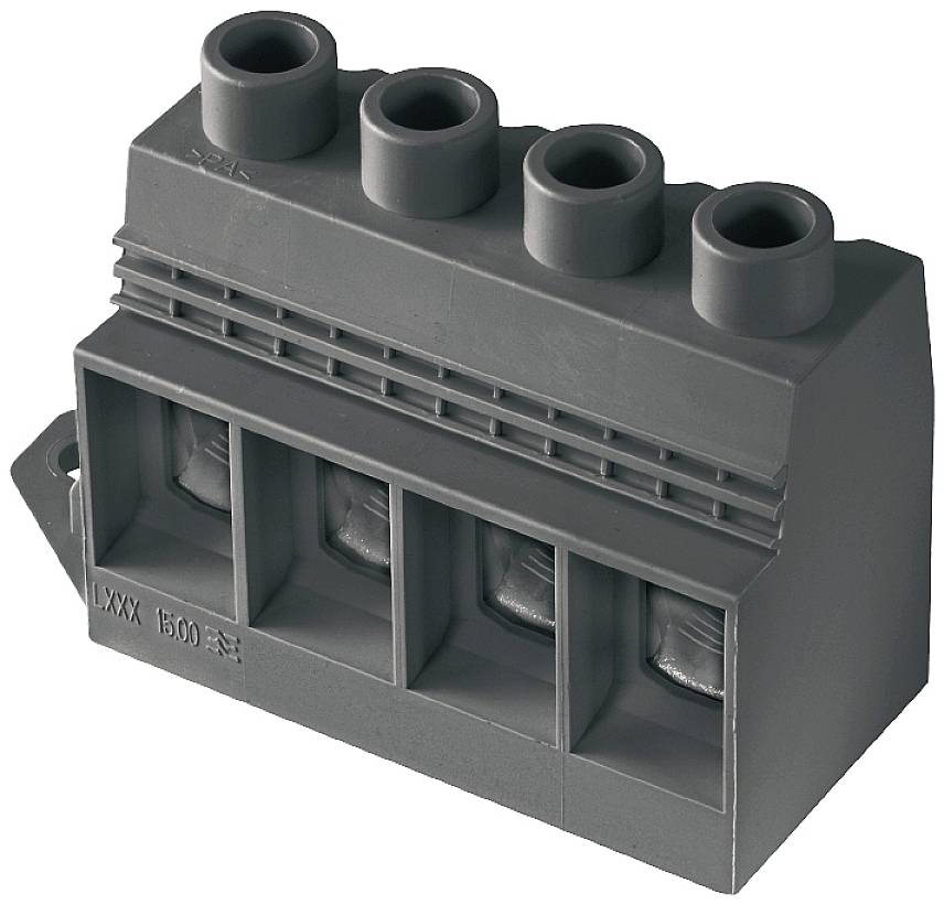 Weidmüller 1386480000 Schraubklemmblock 35mm² Polzahl 6 Schwarz 12St.