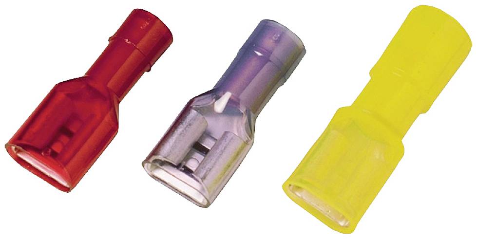 Weidmüller 1491880000 Flachsteckhülse Steckbreite: 4.8 mm Steckdicke: 0.5 mm Vollisoliert Rot 100 St.