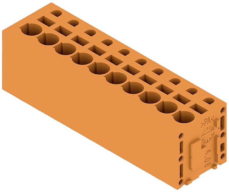 Weidmüller 1331520000 Federkraftklemmblock 2.5mm² Polzahl 10 Orange 25St.