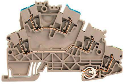 Weidmüller 1895700000 Schutzleiterklemme 5.10mm Zugfeder Beige 50St.