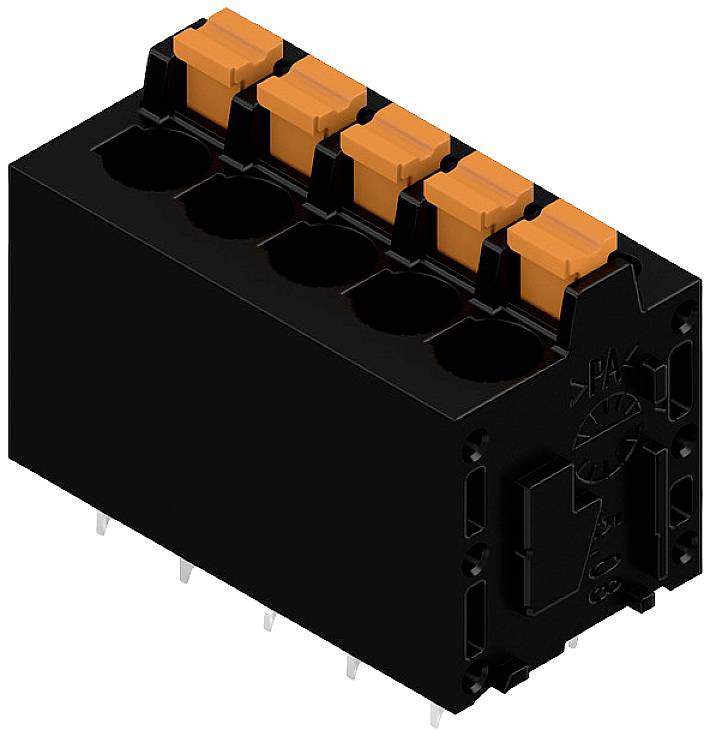 Weidmüller 1426090000 Schraubklemmblock 2.5mm² Polzahl 5 Schwarz 55St.