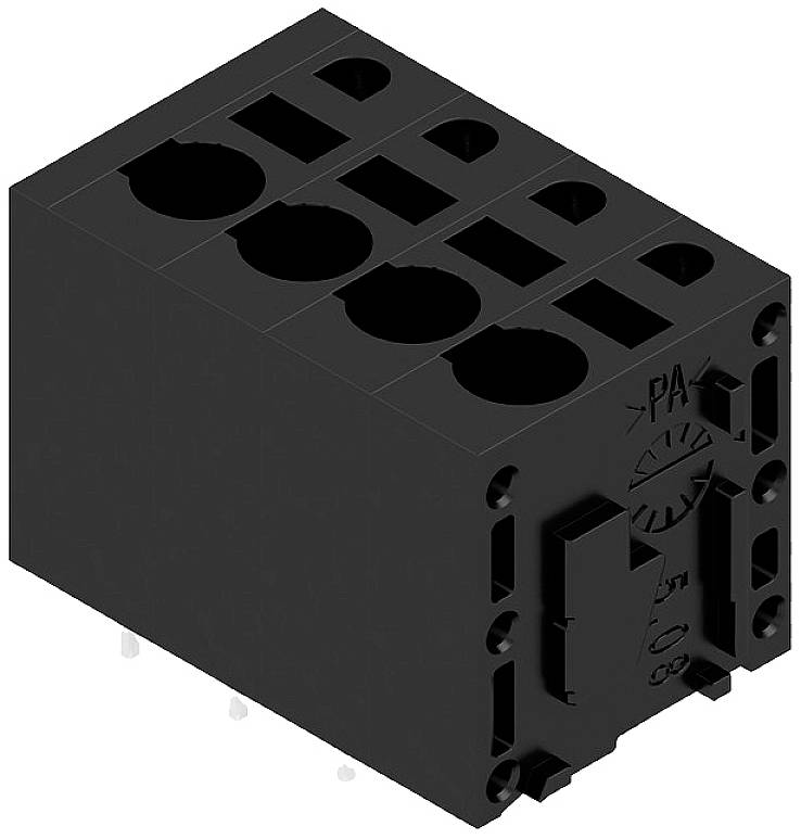 Weidmüller 1426590000 Schraubklemmblock 2.5mm² Polzahl 4 Schwarz 70St.
