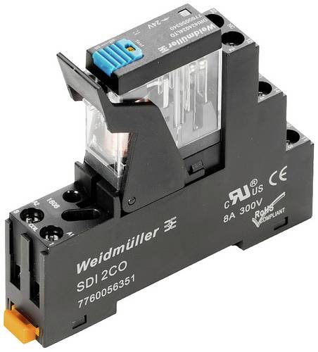 Weidmüller DRIKIT 24VDC 1CO LD/PB Relaisbaustein Nennspannung: 24 V/DC Schaltstrom (max.): 10 A 1 W