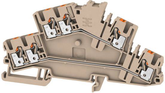 Weidmüller 2531290000 Durchgangsreihenklemme 5.10mm Push-In-Klemme Beige 50St.