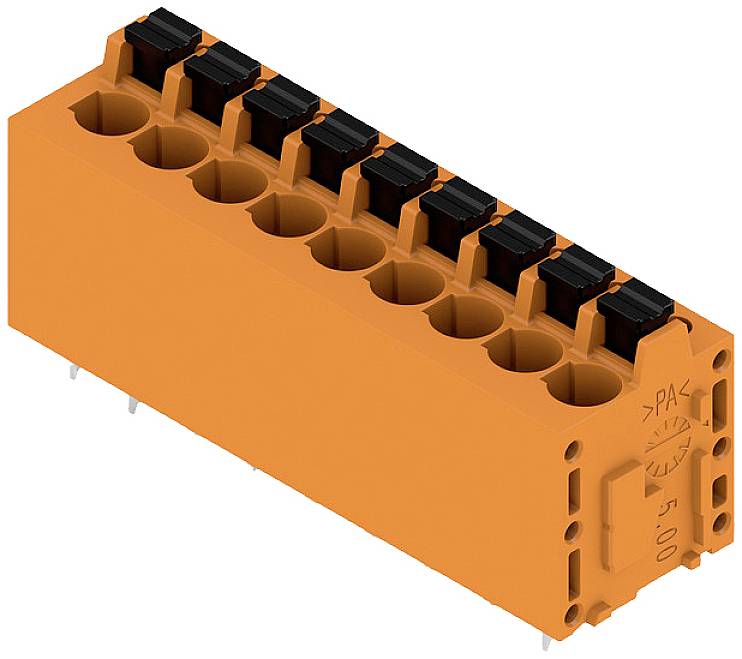 Weidmüller 1330250000 Federkraftklemmblock 2.5mm² Polzahl 9 Orange 30St.
