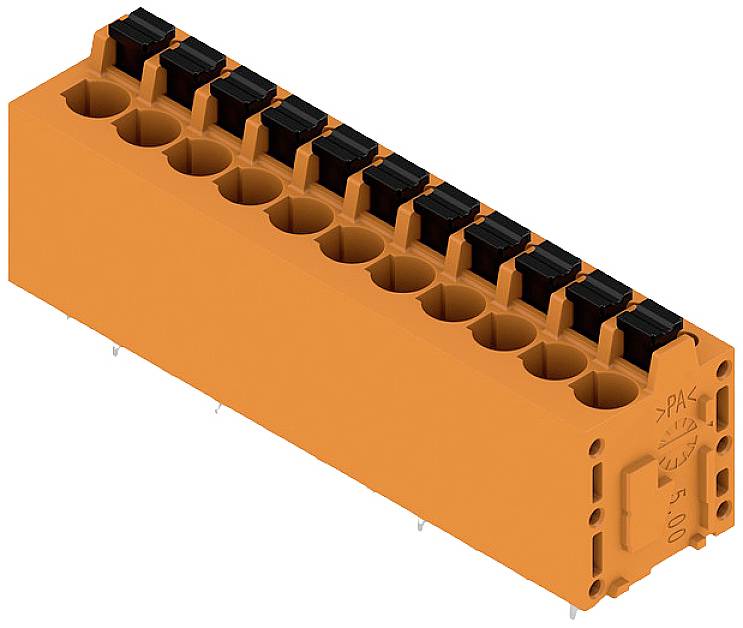 Weidmüller 1330280000 Federkraftklemmblock 2.5 mm² Polzahl 11 Orange 25 St.