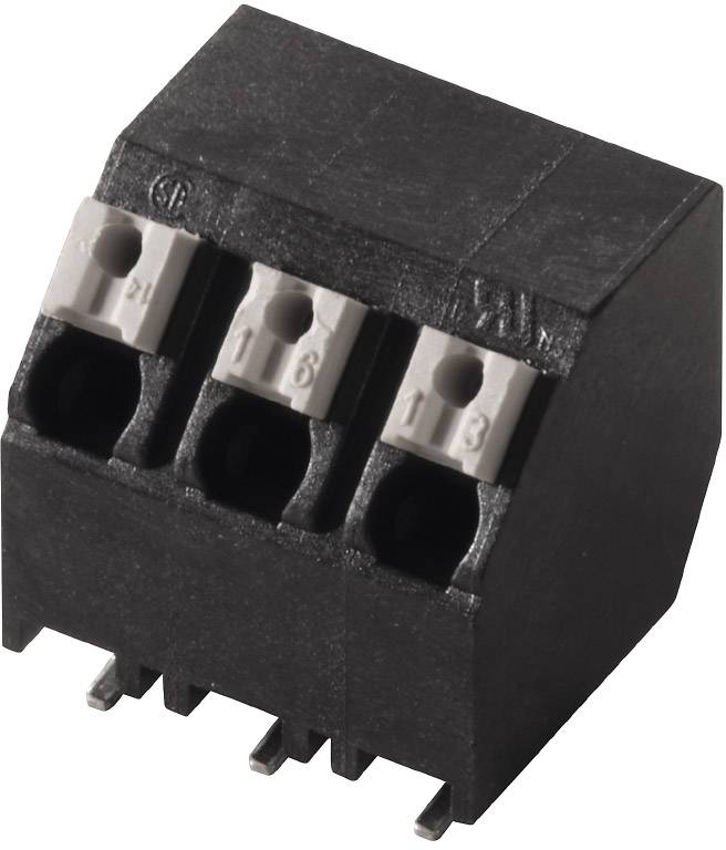 Weidmüller 1473700000 Federkraftklemmblock 1.5mm² Polzahl 3 Schwarz 210St.