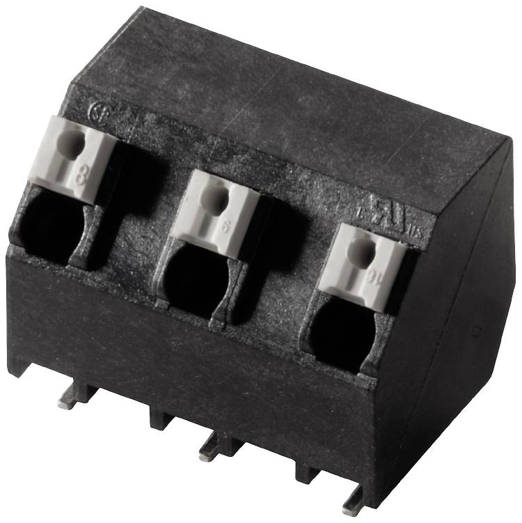 Weidmüller 1473910000 Federkraftklemmblock 1.5mm² Polzahl 4 Schwarz