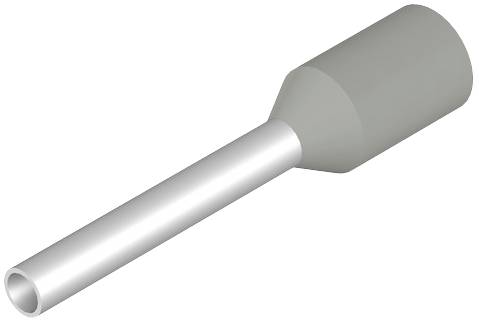 Darstellung eines zylindrischen Metallstifts mit einem verdickten Ende, möglicherweise ein elektrischer Kontakt oder Steckverbindung.