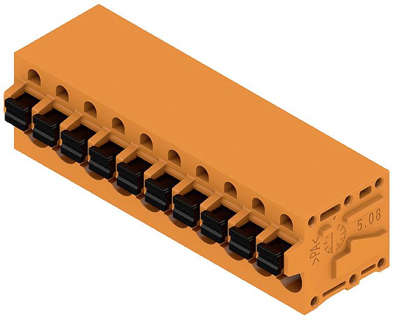 Weidmüller 1330800000 Federkraftklemmblock 2.5mm² Polzahl 10 Orange 25St.