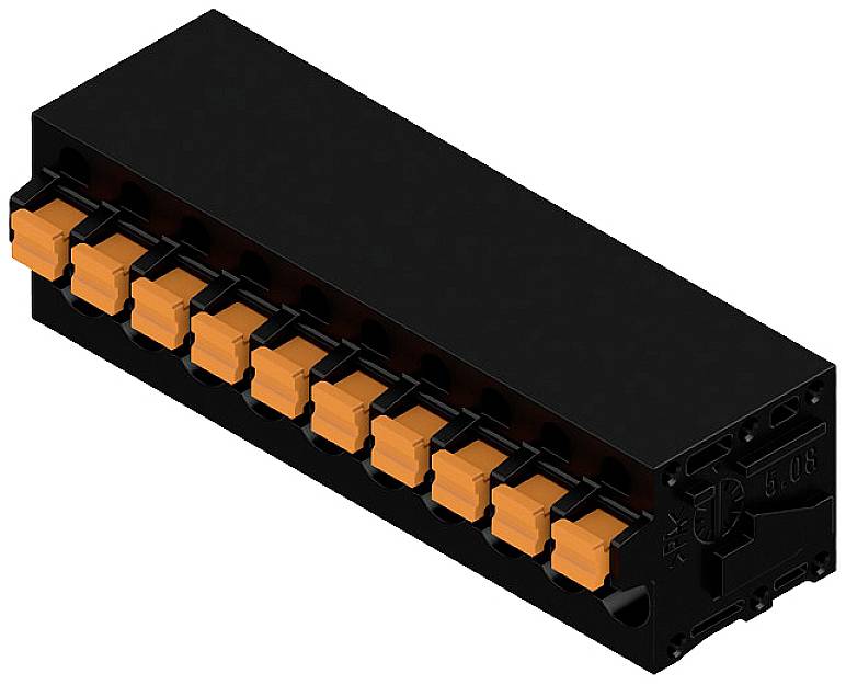 Weidmüller 1425890000 Schraubklemmblock 2.5mm² Polzahl 10 Schwarz 25St.