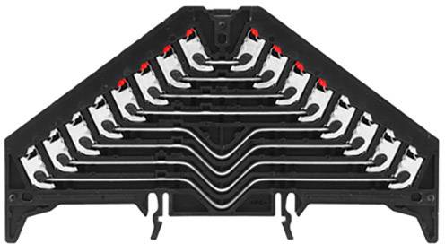 Weidmüller 1173790000 Rangierverteiler 9.20mm Push-In-Klemme Schwarz 20St.