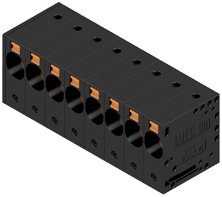 Weidmüller 2500510000 Schraubklemmblock 16mm² Polzahl 8 Schwarz 10St.