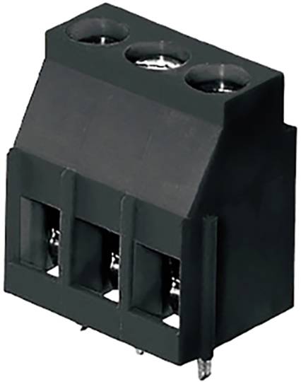 Weidmüller 2567300000 Schraubklemmblock 4 mm² Polzahl 2 Schwarz 100 St.