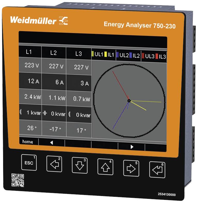 Weidmüller ENERGY ANALYSER 750-230 Digitales Einbaumessgerät