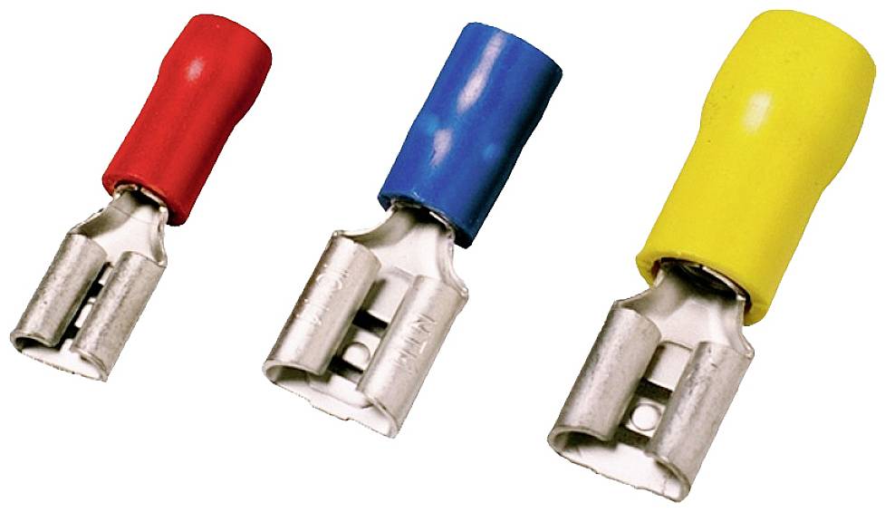 Weidmüller 1491720000 Flachsteckhülse Steckbreite: 6.3mm Steckdicke: 0.8mm Teilisoliert Blau 100St.