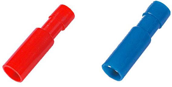 Weidmüller 1492020000 Rundsteckhülse 0.5 mm² 1 mm² Vollisoliert Rot 100 St.