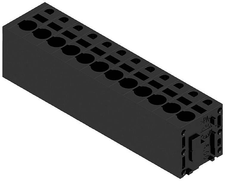 Weidmüller 1425650000 Schraubklemmblock 2.5 mm² Polzahl 12 Schwarz 25 St.