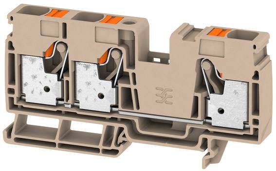 Weidmüller 2494090000 Durchgangsreihenklemme 12mm Push-In-Klemme Beige 20St.