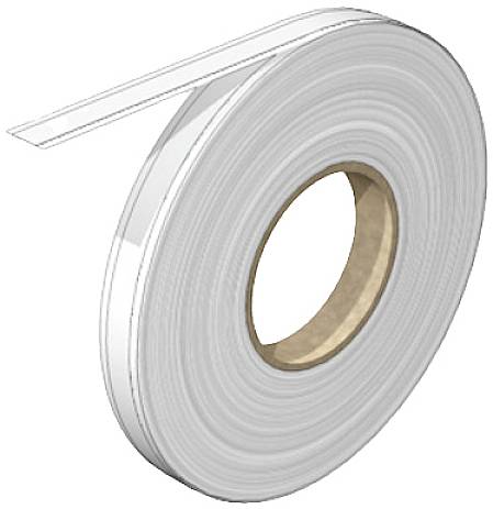 Eine Rolle durchsichtiges Klebeband mit einem losen Ende.