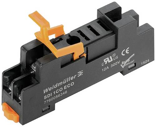 Weidmüller SDI 1CO ECO Relaissockel (B x H) 15.8 mm x 73.3 mm 10 St.