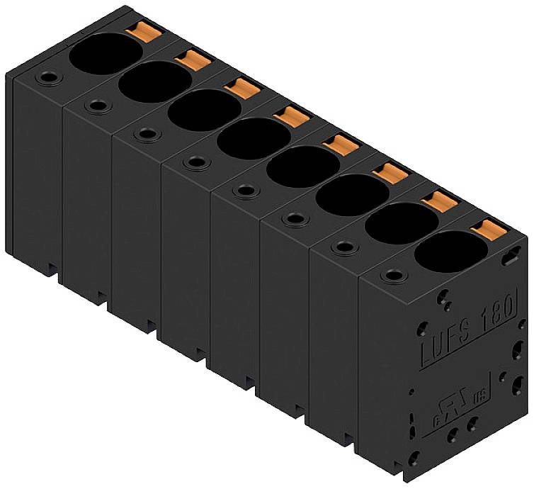 Weidmüller 2492170000 Federkraftklemmblock 16mm² Polzahl 8 Schwarz 10St.