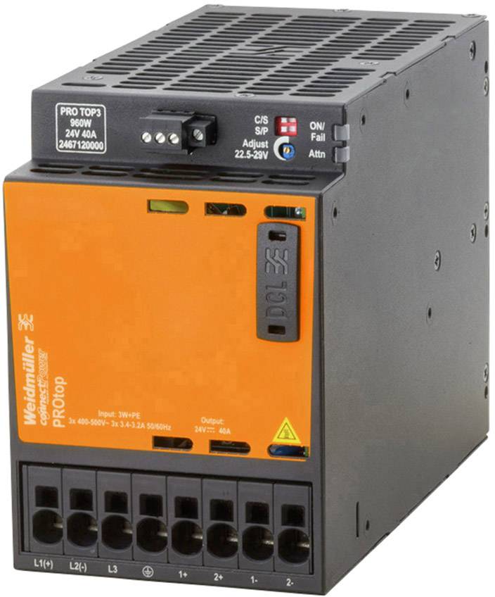 Weidmüller 2467120000 Schaltnetzgerät 24 V/DC 40 A 960 W Inhalt 1 St.