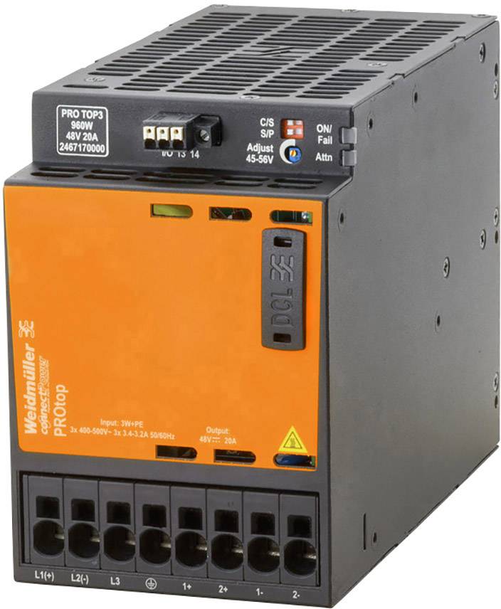 Weidmüller 2467170000 Schaltnetzgerät 48 V/DC 20A 960W Inhalt 1St.