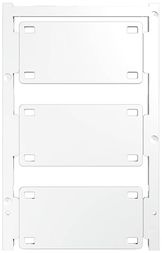 Metallrahmen mit drei rechteckigen Aussparungen, möglicherweise für elektronische Geräte oder Kabelmanagement.