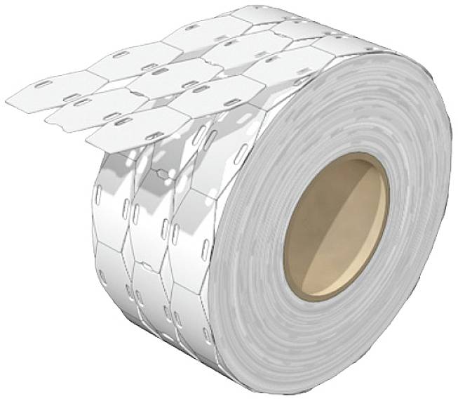 Weidmüller 2621470000 SFX-VT 9/24MM WS Gerätemarkierung Beschriftungsfläche: 9 x 23.5mm Weiß Anzahl Markierer: 1000 1000St.