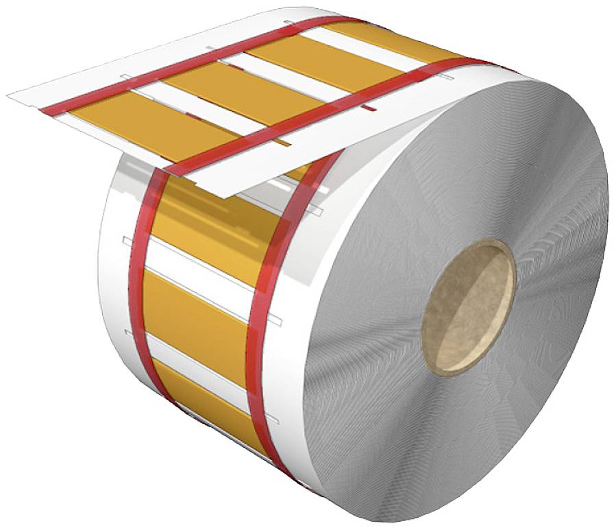 Weidmüller 2621850000 HS-FR 6.4-12.7/50MM Y Kabelmarkierungssystem Beschriftungsfläche: 49.8 x 19.9mm Gelb Anzahl Markierer: 500