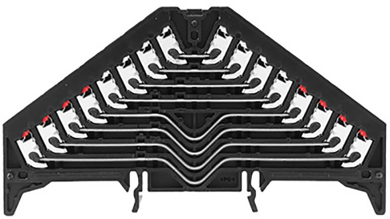 Weidmüller 1173800000 Rangierverteiler 9.20mm Push-In-Klemme Schwarz 20St.