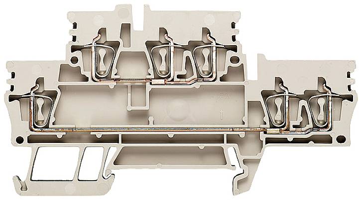 Weidmüller 1216470000 Durchgangsreihenklemme 5.10mm Zugfeder Beige 50St.