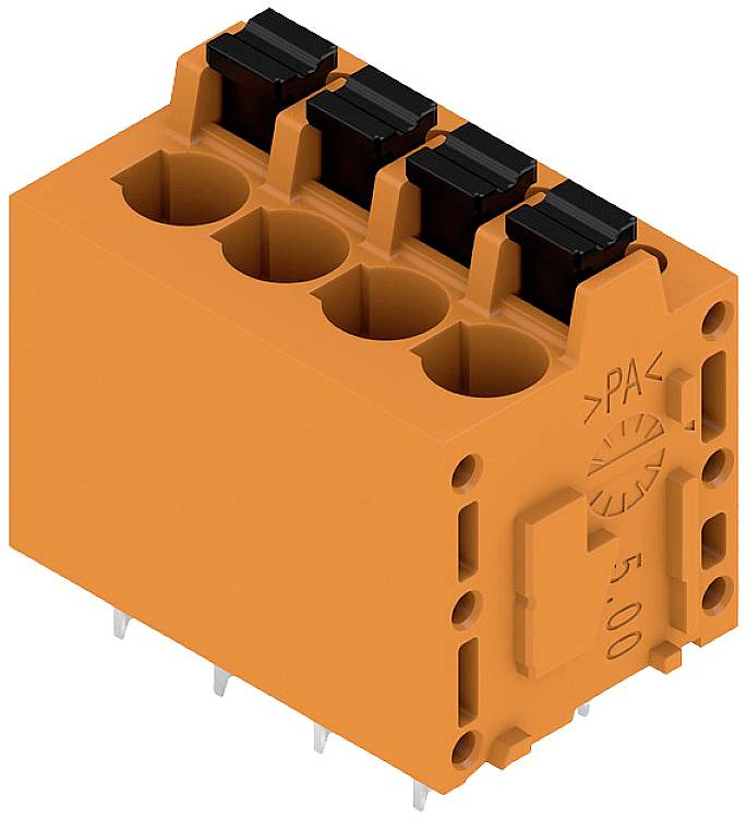 Weidmüller 1330200000 Federkraftklemmblock 2.5 mm² Polzahl 4 Orange 70 St.