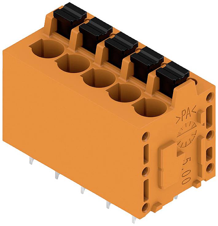 Weidmüller 1330210000 Schraubklemmblock 2.5mm² Polzahl 5 Orange 55St.