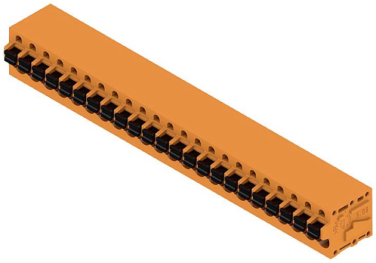 Weidmüller 1330940000 Federkraftklemmblock 2.5mm² Polzahl 23 Orange 10St.