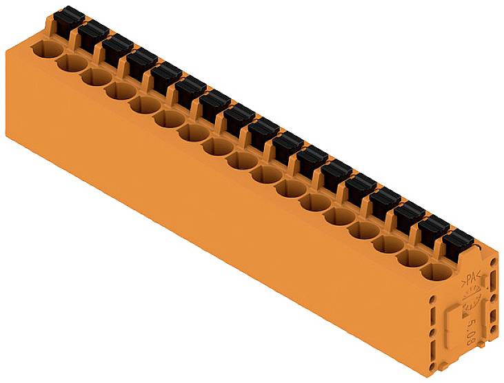 Weidmüller 1331340000 Schraubklemmblock 2.5mm² Polzahl 17 Orange 15St.