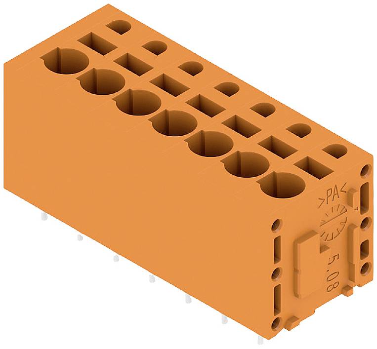 Weidmüller 1331490000 Schraubklemmblock 2.5mm² Polzahl 7 Orange 40St.
