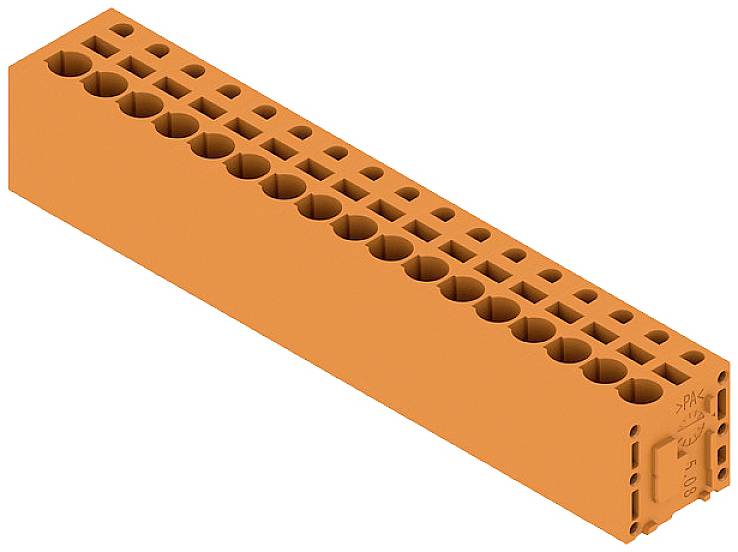 Weidmüller 1331610000 Federkraftklemmblock 2.5mm² Polzahl 17 Orange 15St.