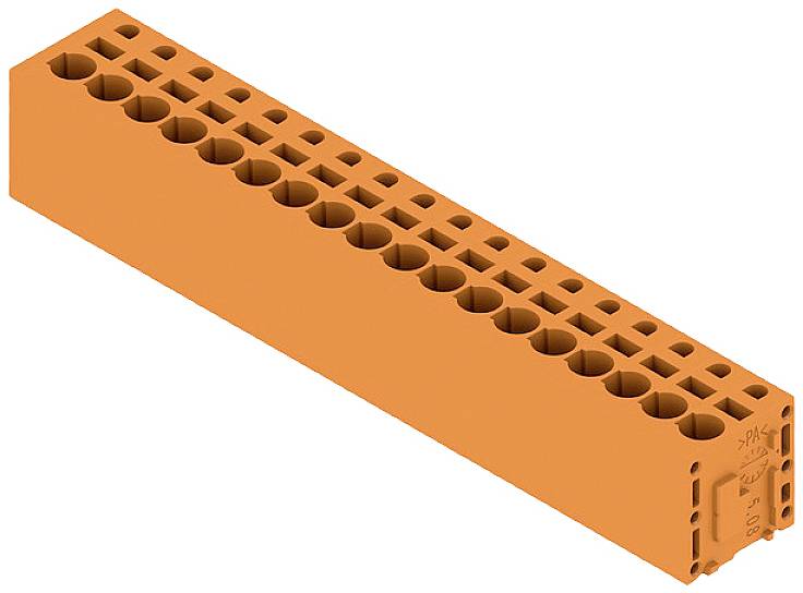 Weidmüller 1331620000 Schraubklemmblock 2.5mm² Polzahl 18 Orange 15St.