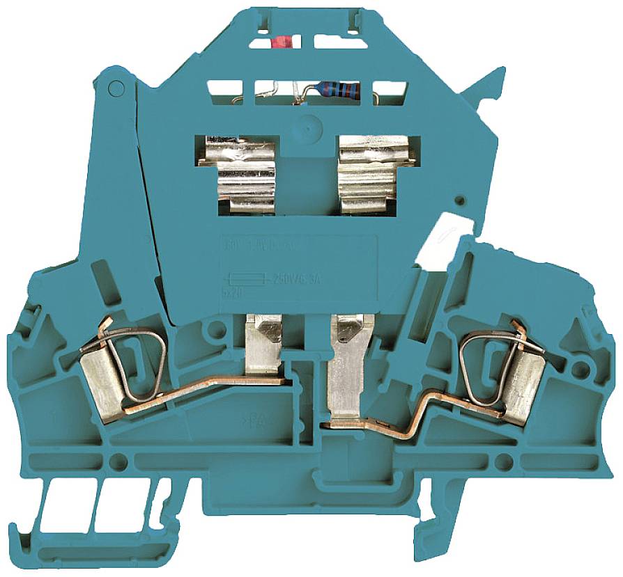 Weidmüller 1334480000 Sicherungsdurchführungsklemme 7.90mm Zugfeder Blau 50St.
